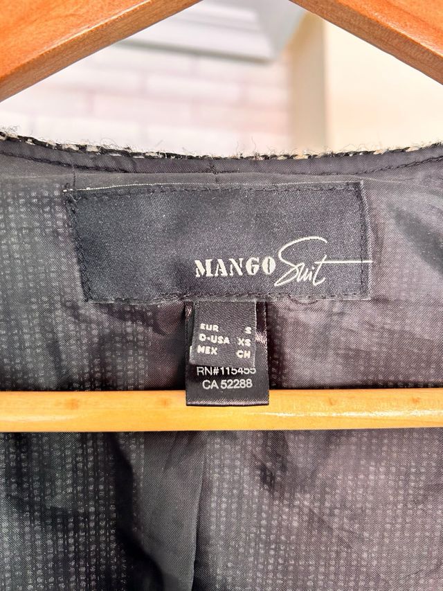 Chaqueta fiesta negra Mango Talla M