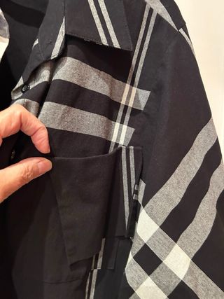 Camisa cuadros blanco y negro