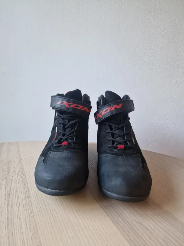 Botas Moto Ixon Speeder WP Negro-Rojo T.45