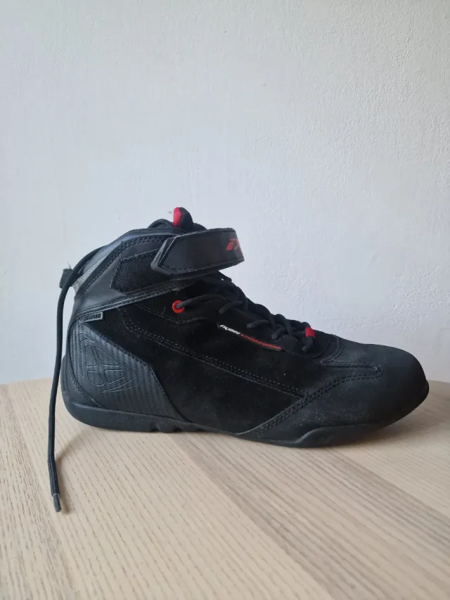 Botas Moto Ixon Speeder WP Negro-Rojo T.45