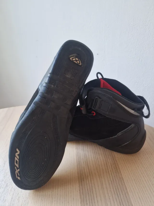 Botas Moto Ixon Speeder WP Negro-Rojo T.45