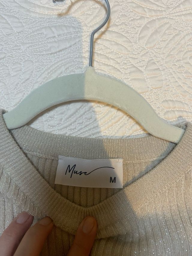 Jersey de punto beige