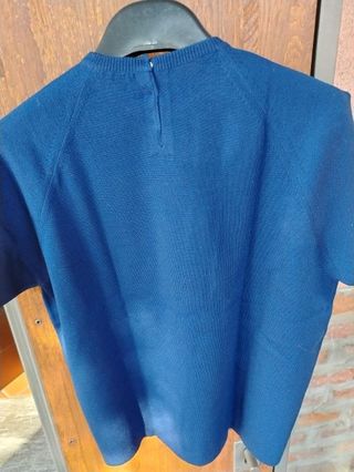 Cardigan e maglia lana blu vintage