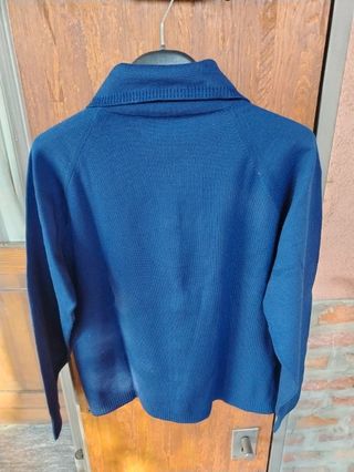 Cardigan e maglia lana blu vintage