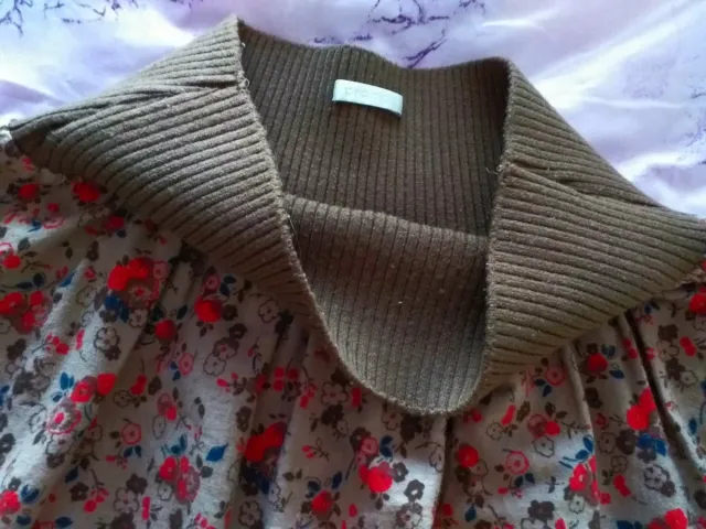 Falda Promod punto vuelo floral talla L