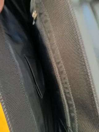 Bolso Lanvin Piel y Lona Negro