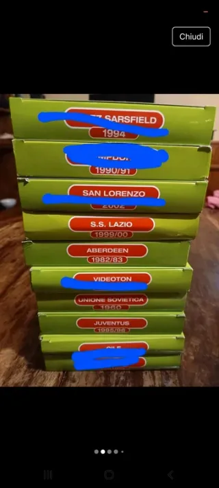 Lotto 4 squadre Subbuteo La Leggenda