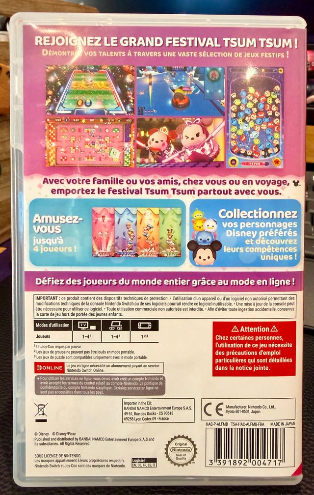 Tsum Tsum Disney Festival Nintendo Switch NUOVO!!