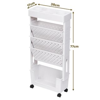 Estantería Rodante 5 Niveles Plástico