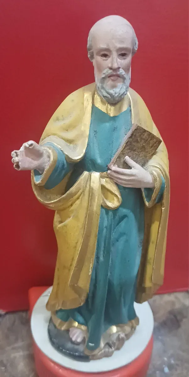 Statua di San Paolo in legno