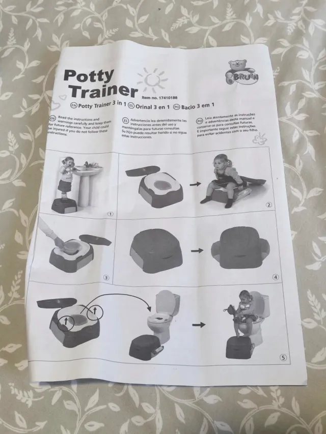 Orinal, adaptador y alzador