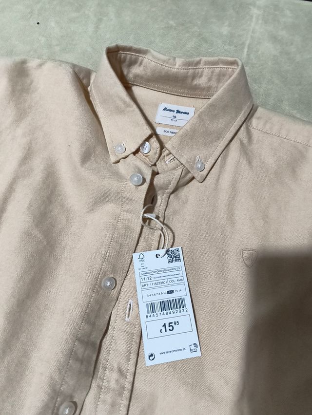 Camisa Álvaro Moreno niño beige