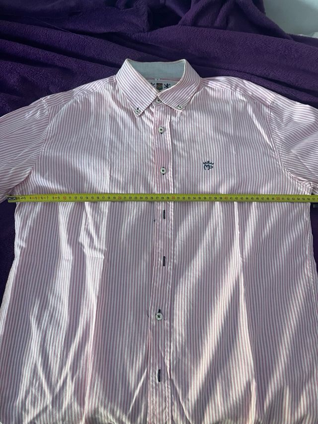 Camisa Montepicaza rayas rosas talla L
