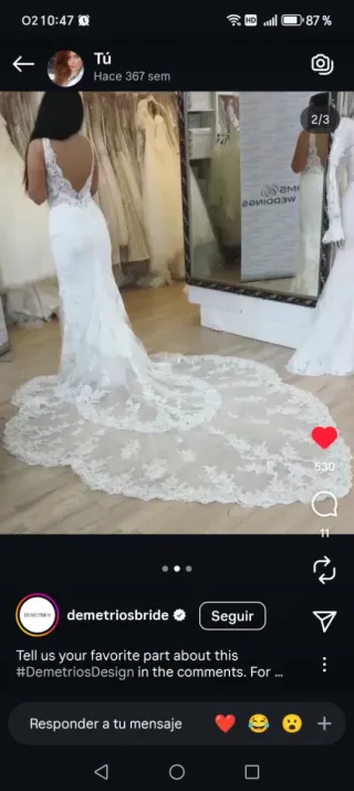 Vestido de Novia Demetrios Blanco