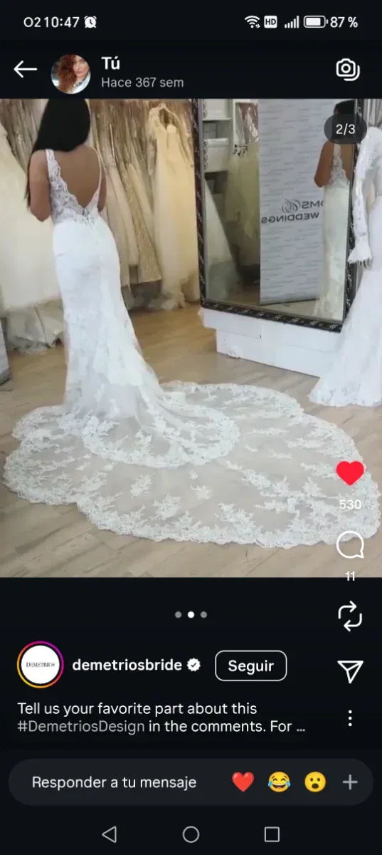 Vestido de Novia Demetrios Blanco