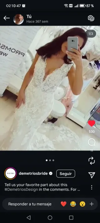 Vestido de Novia Demetrios Blanco