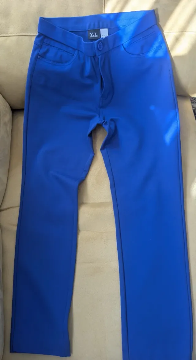 Pantalones elásticos Azul