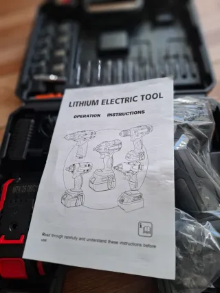 Taladro Atornillador Batería 21V + Accesorios