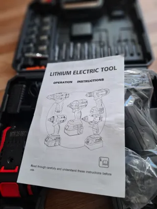 Taladro Atornillador Batería 21V + Accesorios