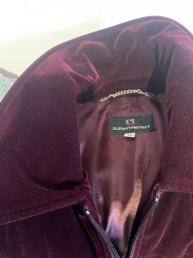 Giacca Elegant Project color prugna