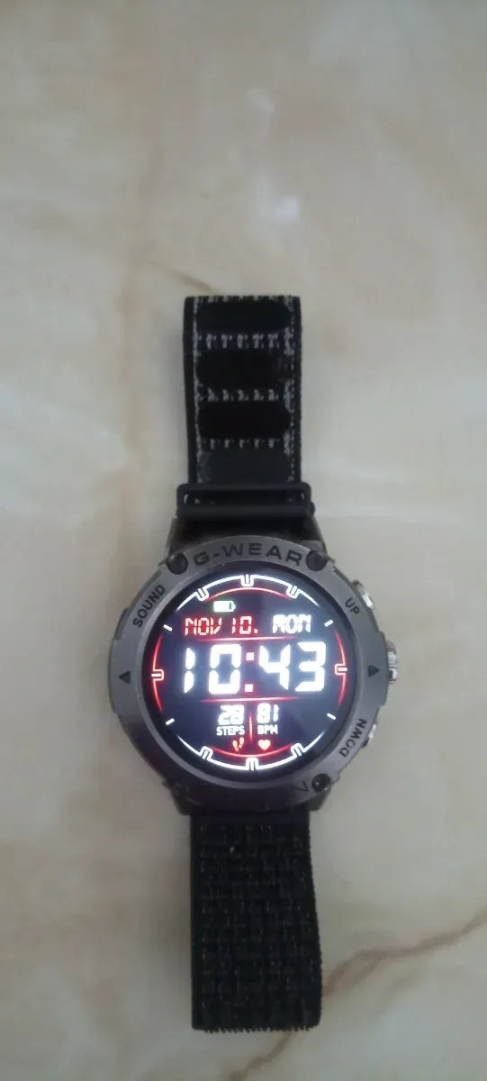 Reloj Inteligente G-Wear Negro/Plateado