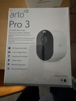 Arlo Pro 3 Cámara Seguridad 2K QHD