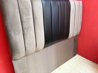 Cabecero Matrimonio 150cm Beige y Negro