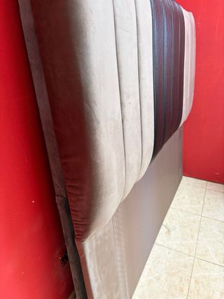 Cabecero Matrimonio 150cm Beige y Negro