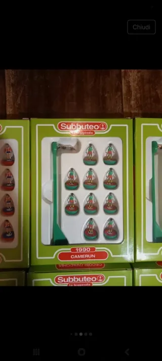 Lotto 6 squadre Subbuteo La Leggenda