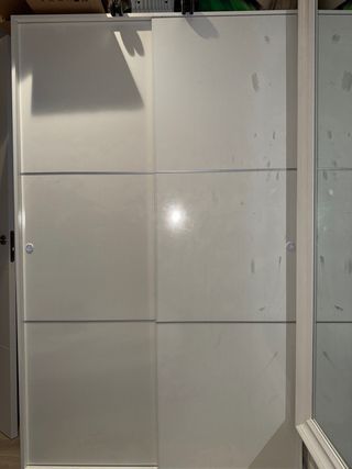 Armario blanco 2 puertas correderas