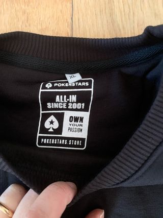 Felpa PokerStars nera con logo
