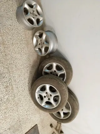 Llantas de aluminio para coche (5 unidades 190€)