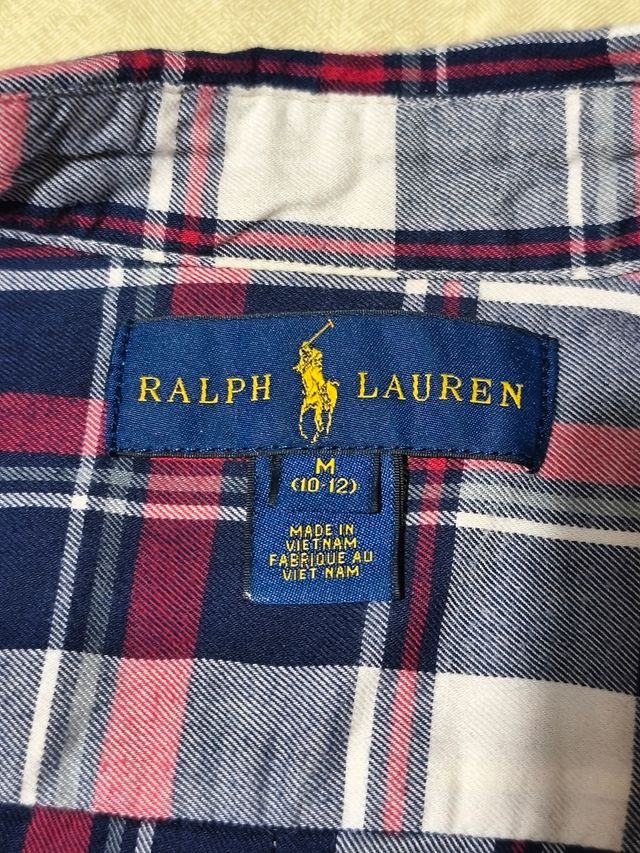 Camisa Ralph Lauren niño cuadros 10-12