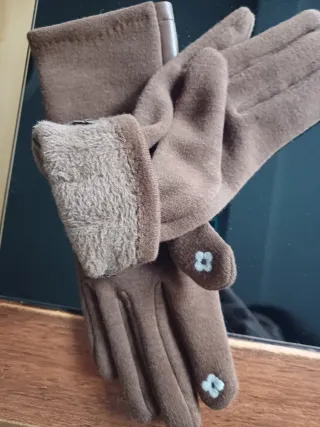 Guantes de algodón elegantes para mujer