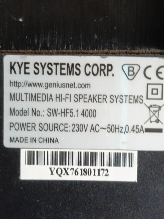 Sistema Home Cinema 5.1 Genius