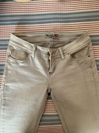 Lote 2 pantalones vaqueros chica