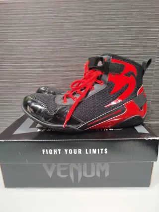 Botas Boxeo Venum Talla 43 Negras/Rojas