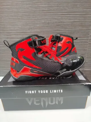 Botas Boxeo Venum Talla 43 Negras/Rojas