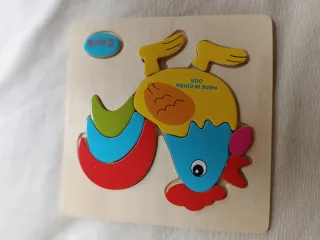 Lote 5 Puzzles Madera Infantiles