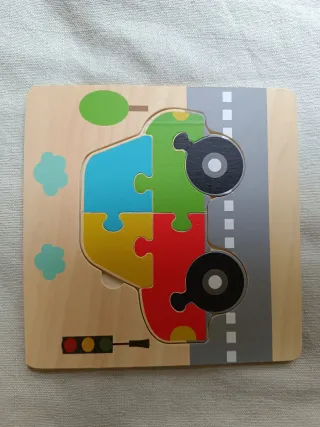 Lote 5 Puzzles Madera Infantiles