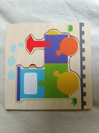 Lote 5 Puzzles Madera Infantiles