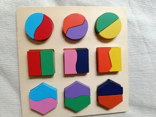 Lote 5 Puzzles Madera Infantiles