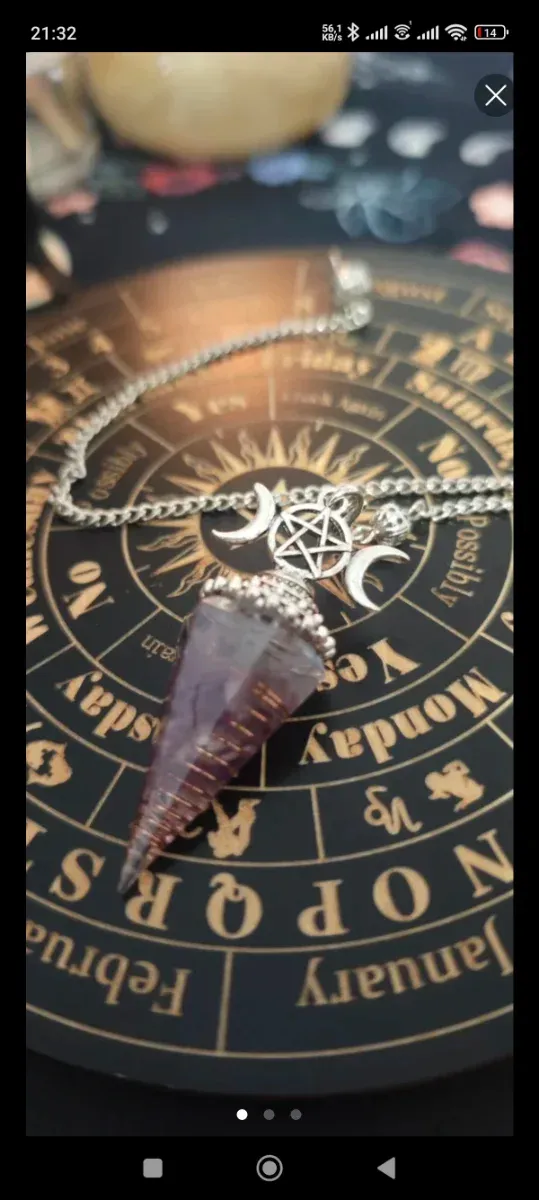 Péndulo Amatista para Adivinación