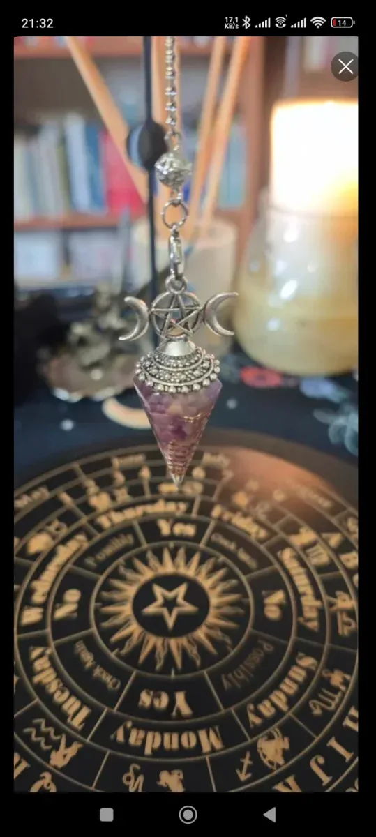 Péndulo Amatista para Adivinación