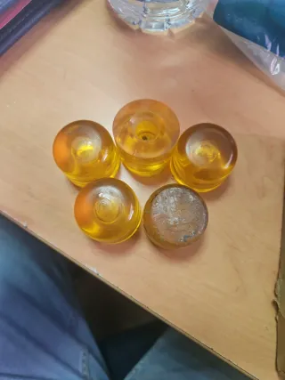 Topes antiguos de goma para martillo