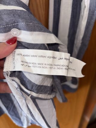 Camisa riscas Lefties azul e branco