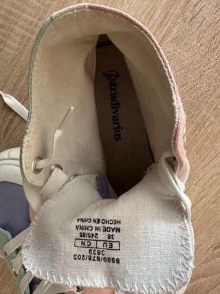 Zapatillas Stradivarius pastel Talla 38
