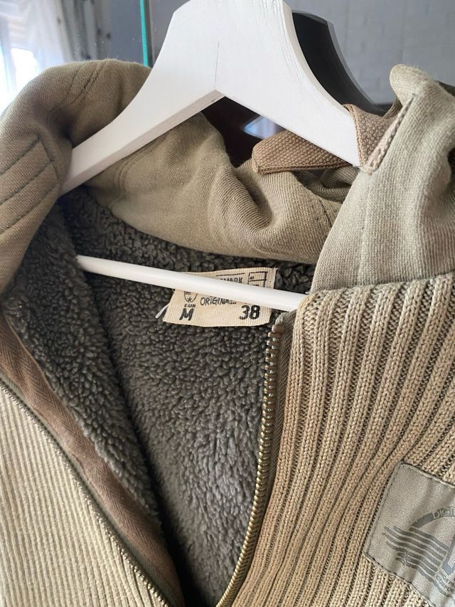 Chaqueta de punto cálida con cremallera