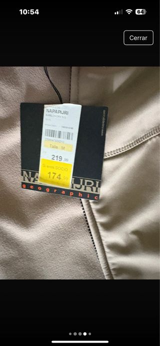 Chaqueta Napapijri Gore-Tex Beige