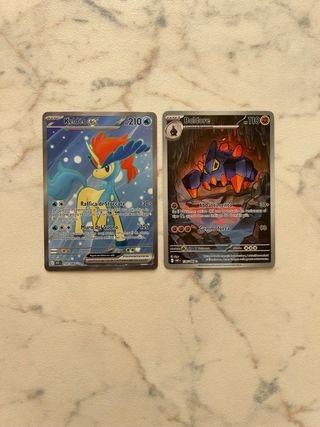 Carte Pokémon Keldeo EX e Boldore